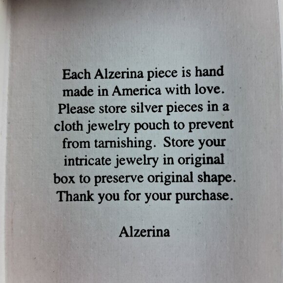 Alzi by Alzerina Magnolia Earrings 24K Gold Plated Topaz Austrian Crystal Dangle - Picture 3 of 4